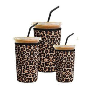 Reusable Iced Coffee Sleeves Neoprene Insulator Cup Sleeve for Cold Drinks